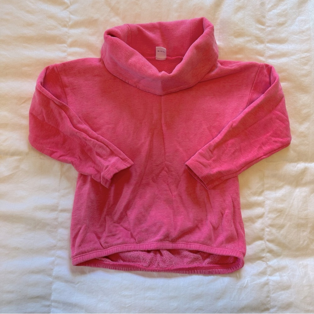 4/$20 Old Navy Girls Pink Funnel Neck Pullover Sweater- 5T